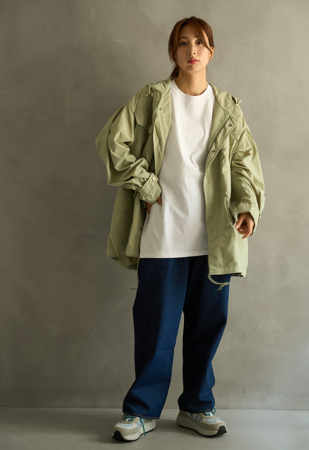 ARMY TWILL Nylon OX Hooded Coat
