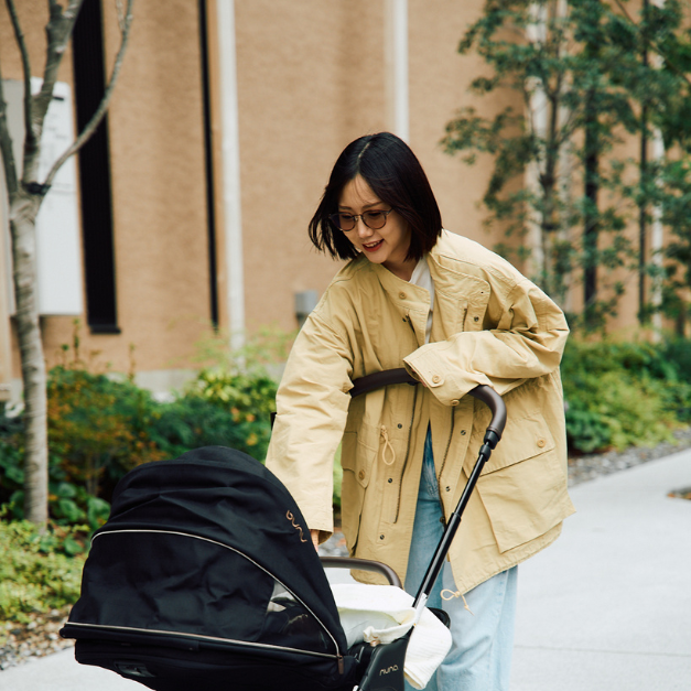 ARMY TWILL COTTON NYLON STAND COAT