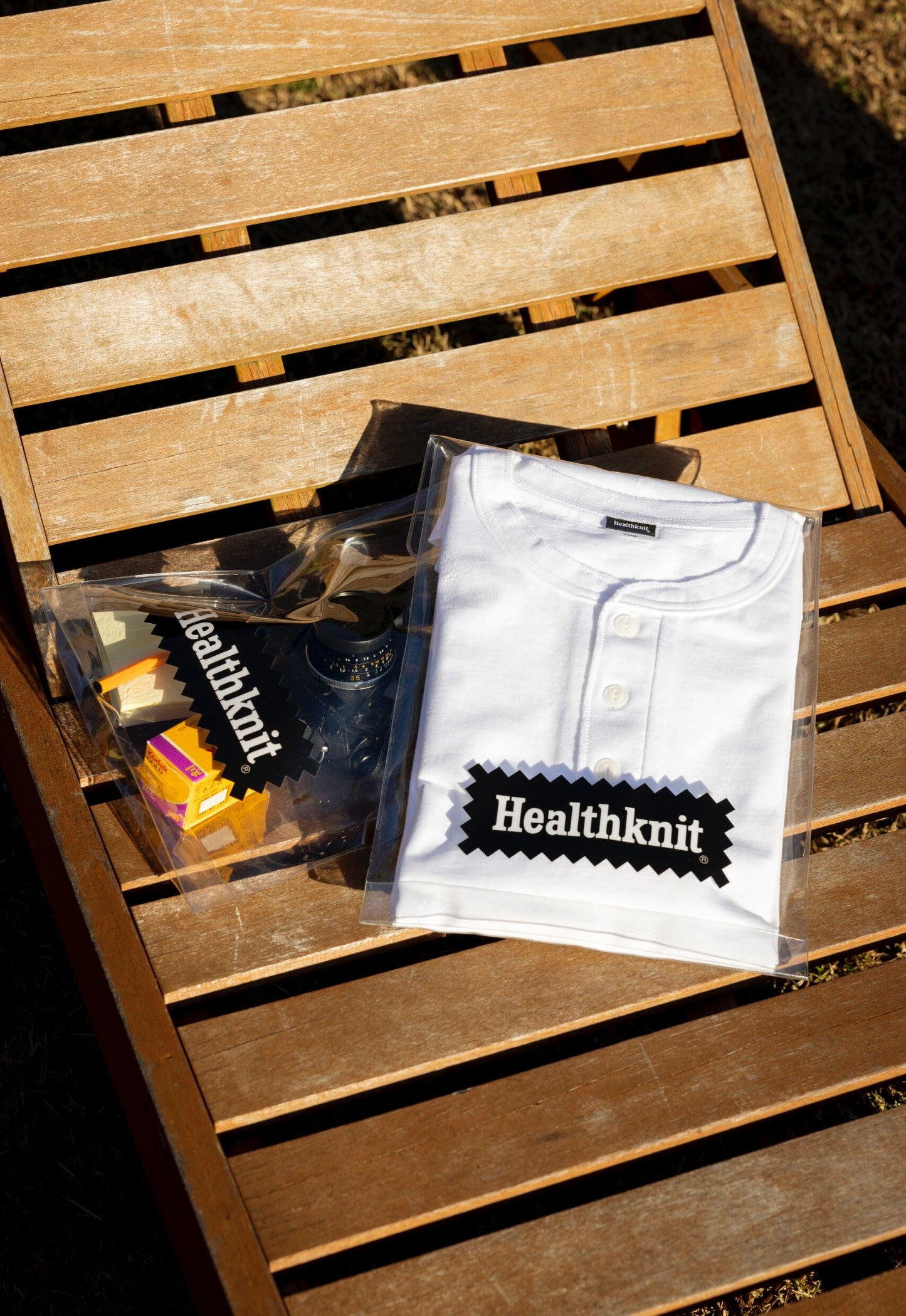 Healthknit Black Label ROUND HEM HENLEY TEE