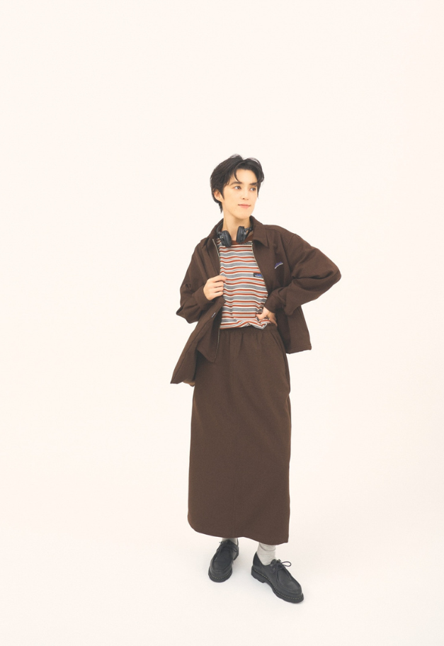 THOUSANDMILE WOOL LIKE ZIP BLOUSON&SK&BAG SET UP