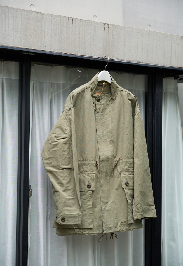 ARMY TWILL COTTON NYLON STAND COAT
