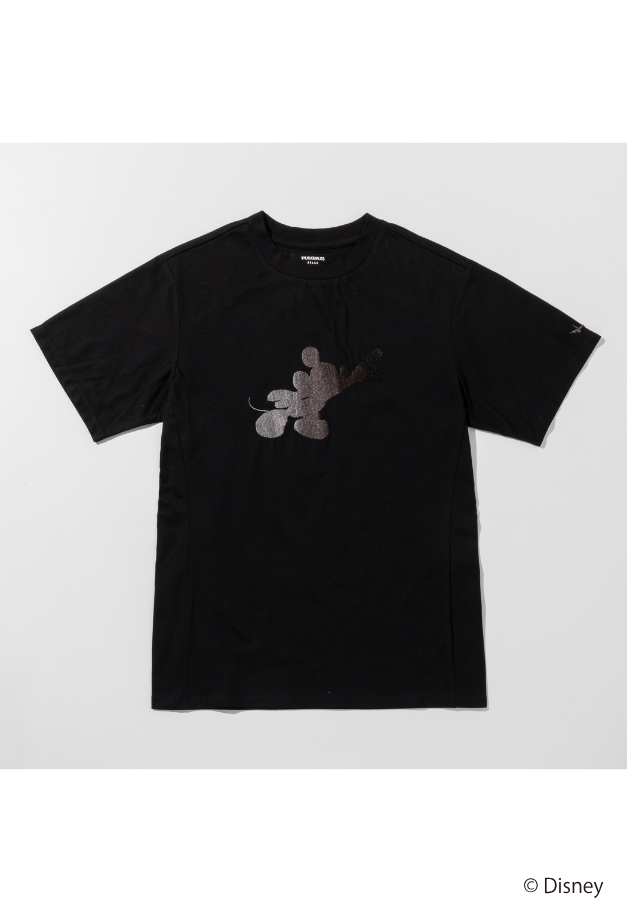 1PIU1UGUALE3 RELAX【MICKEY】 GRADIENT EMBROIDERED T-SHIRT
