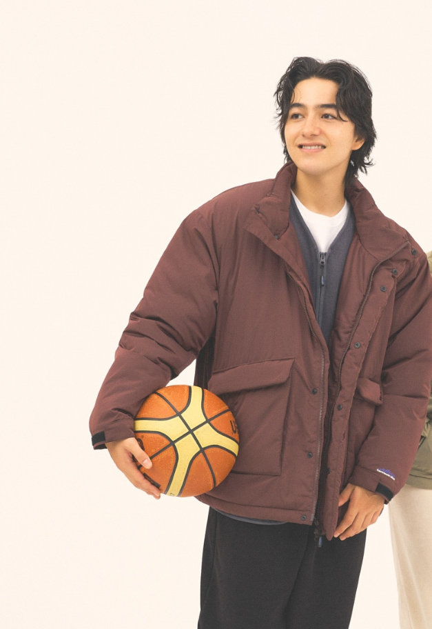THOUSANDMILE STAND COLLAR PADDED JACKET【残M:BR1点/L:CH1点