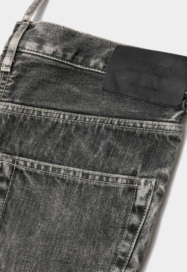 beautiful people excerption denim bleached sacoche