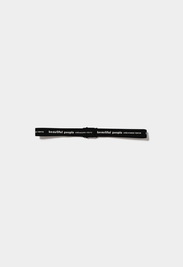 beautiful people logo buckle belt in jacquard【RESTOCK】