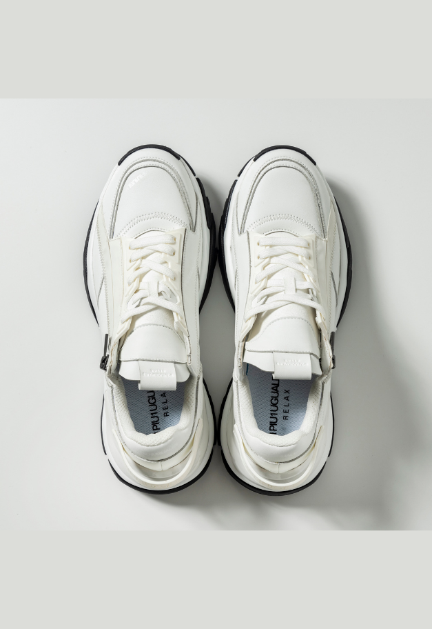 1PIU1UGUALE3 RELAX ALLOVER LOGO DAD SNEAKERS