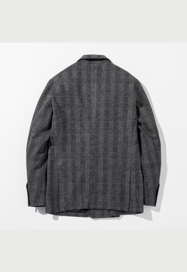 1PIU1UGUALE3 RELAX GLEN CHECK DOUBLE JACKET【予約商品】