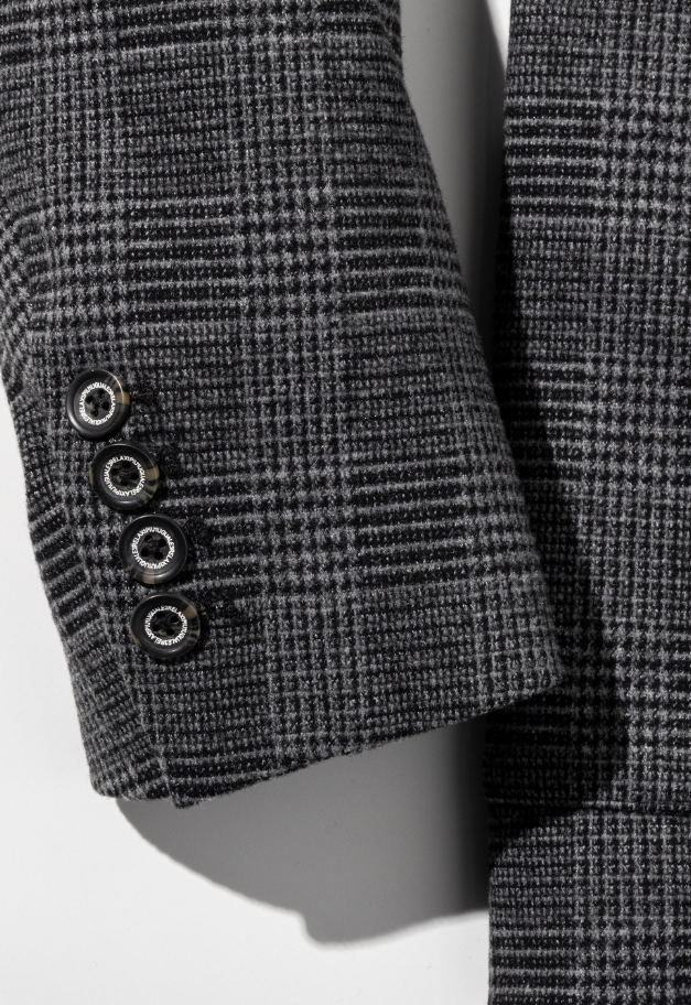 1PIU1UGUALE3 RELAX GLEN CHECK DOUBLE JACKET【予約商品】