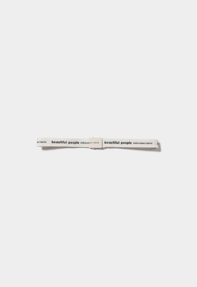 beautiful people logo buckle belt in jacquard【RESTOCK】