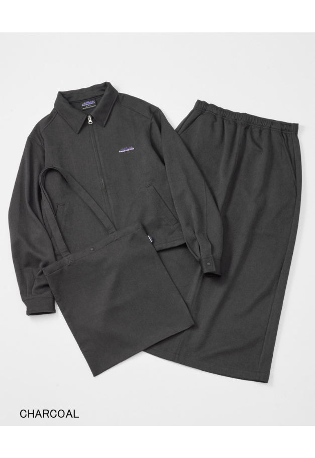 THOUSANDMILE WOOL LIKE ZIP BLOUSON&SK&BAG SET UP