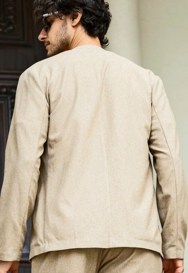 1PIU1UGUALE3 RELAX TECLINO COLLARLESS JACKET