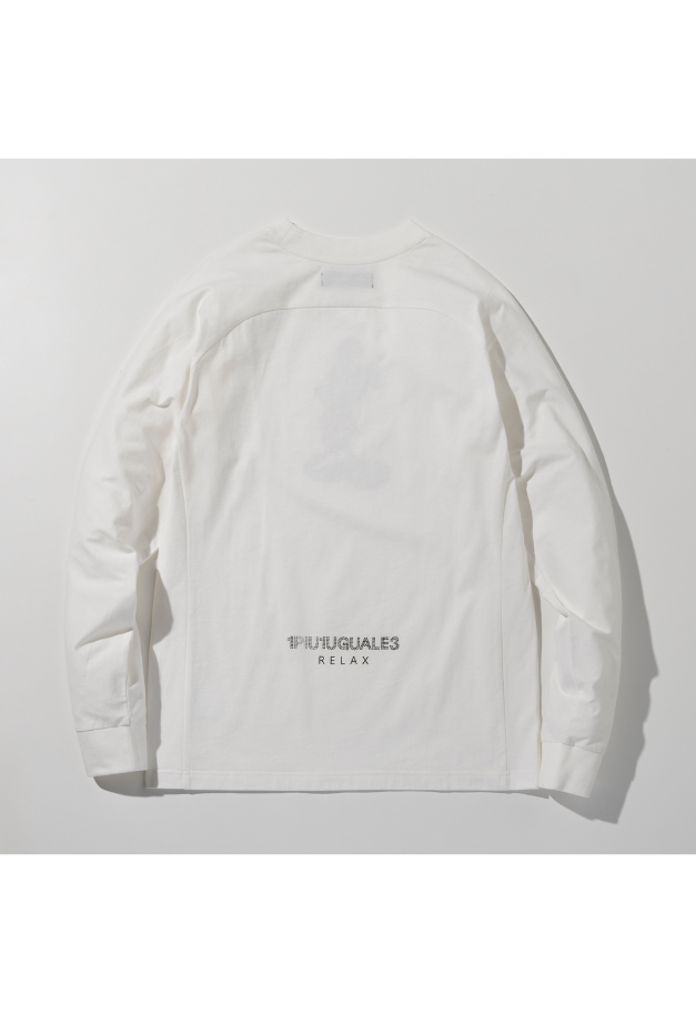 1PIU1UGUALE3 RELAX【MICKEY】 GRADIENT RHINESTONE LONG SLEEVE T-SHIRT