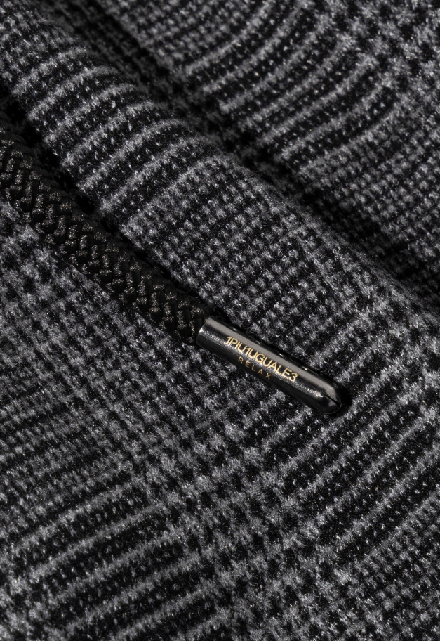 1PIU1UGUALE3 RELAX GLEN CHECK SLACKS【予約商品】