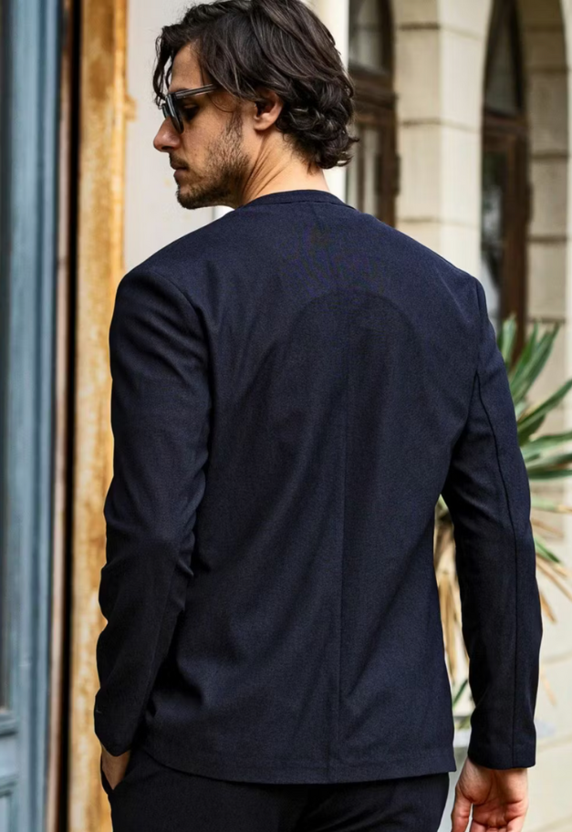 1PIU1UGUALE3 RELAX TECLINO COLLARLESS JACKET