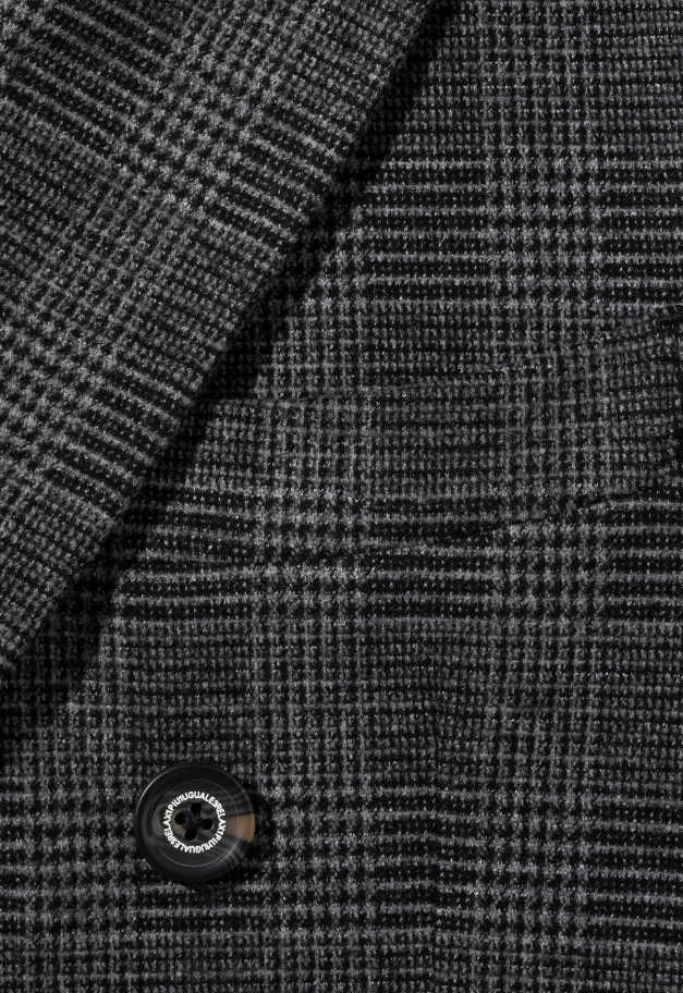 1PIU1UGUALE3 RELAX GLEN CHECK DOUBLE JACKET【予約商品】