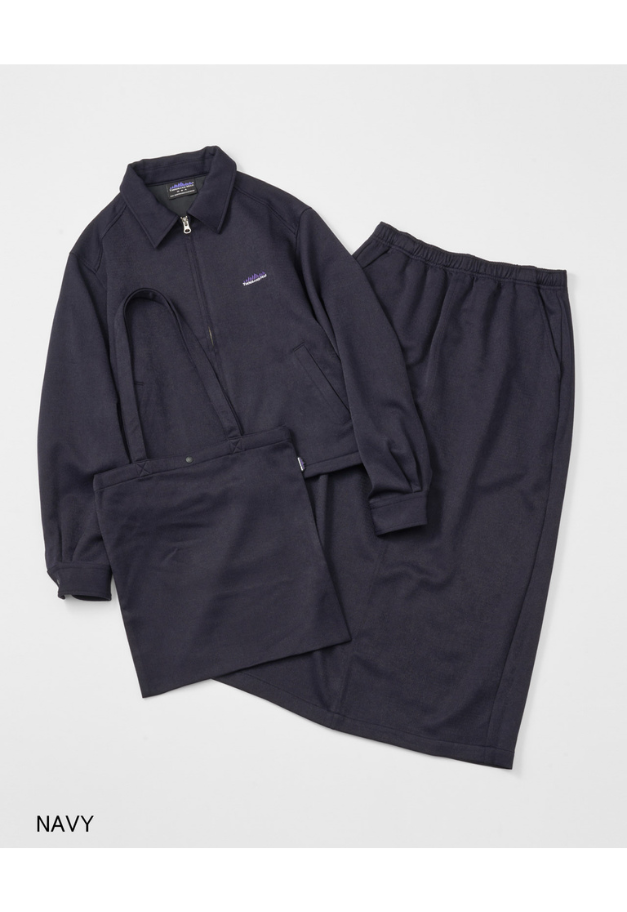 THOUSANDMILE WOOL LIKE ZIP BLOUSON&SK&BAG SET UP