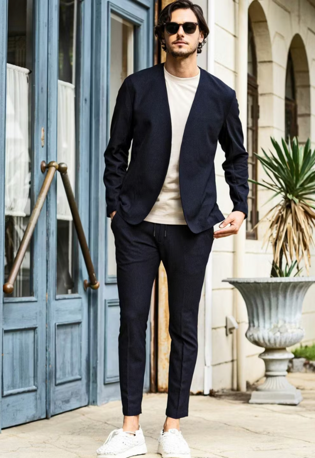 1PIU1UGUALE3 RELAX TECLINO COLLARLESS JACKET