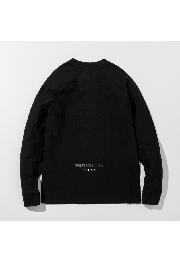 1PIU1UGUALE3 RELAX【MICKEY】 GRADIENT RHINESTONE LONG SLEEVE T-SHIRT