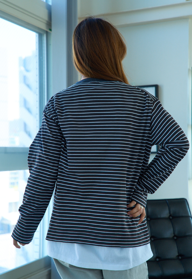 RYE TENDER MERCER L/S TEE - STRIPE