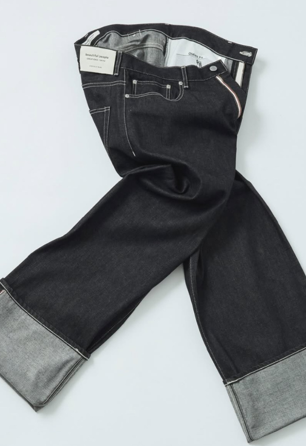 beautiful people selvedge denim oldies fit【RESTOCK/black】