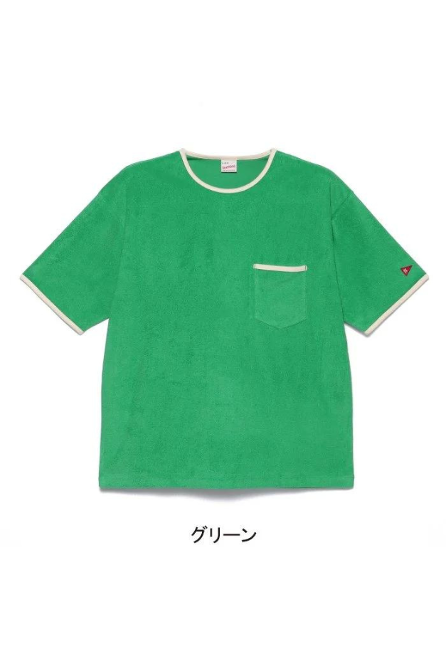 Healthknit Tri-Blend Pile Crew S/S w/Pocket