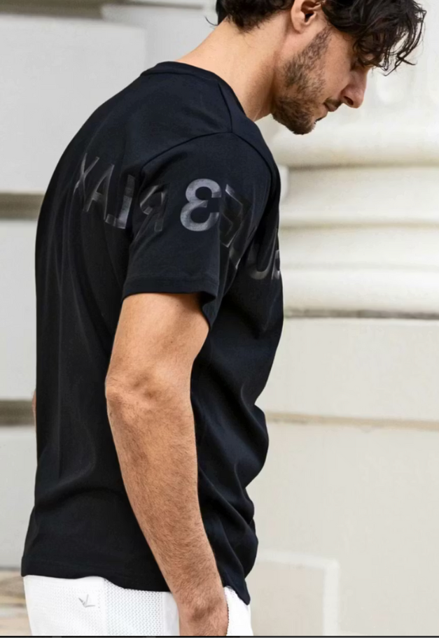 1PIU1UGUALE3 RELAX BIG LOGO INVERTED T-SHIRT