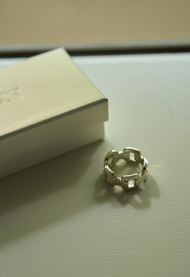 Scat "Chain" link ring【SILVER】