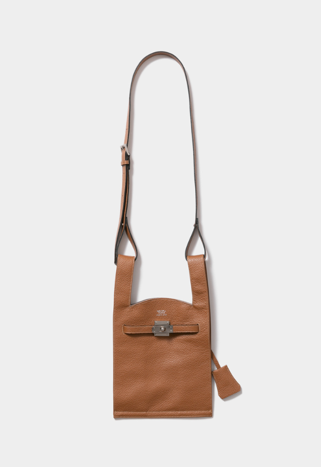 beautiful people market shoulder bag in shrink leather