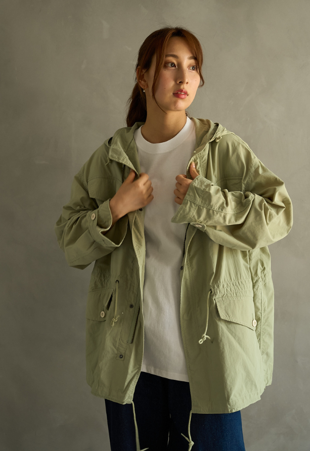ARMY TWILL Nylon OX Hooded Coat