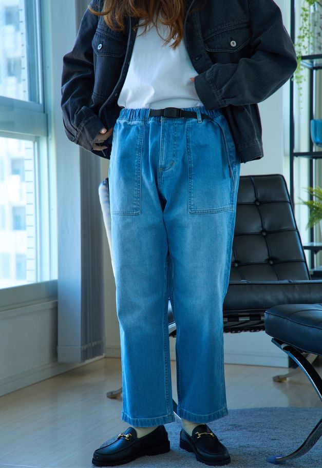 Gramicci STRETCH DENIM LOOSE TAPERED PANT
