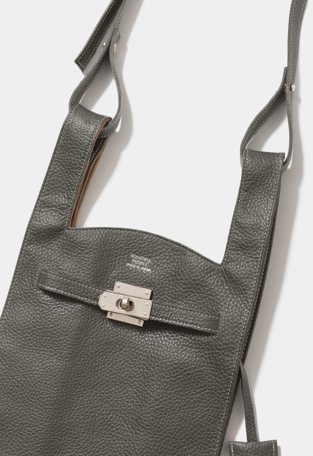 beautiful people market shoulder bag in shrink leather