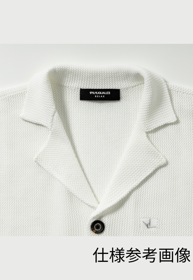 1PIU1UGUALE3 RELAX KNIT OPEN COLLAR SHIRT
