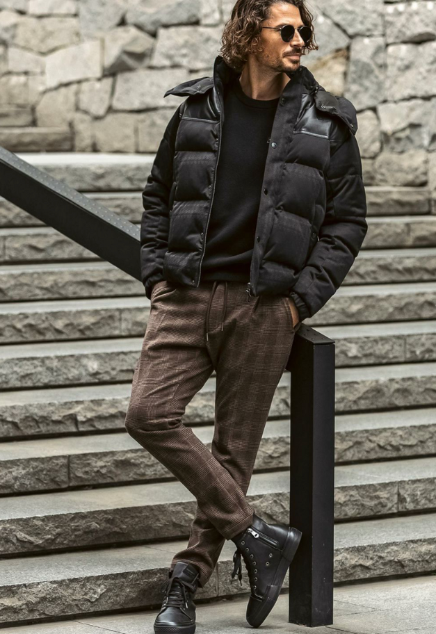 1PIU1UGUALE3 RELAX GLEN CHECK SLACKS【予約商品】