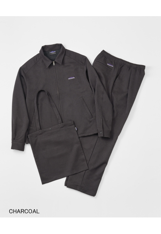 THOUSANDMILE WOOL LIKE ZIP BLOUSON&PT&BAG SET UP