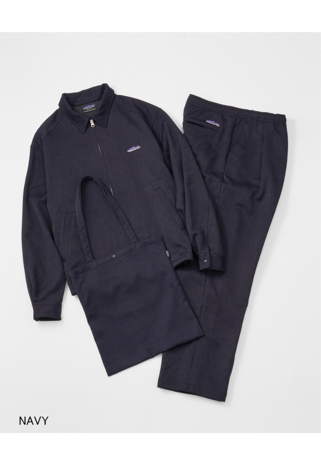 THOUSANDMILE WOOL LIKE ZIP BLOUSON&PT&BAG SET UP