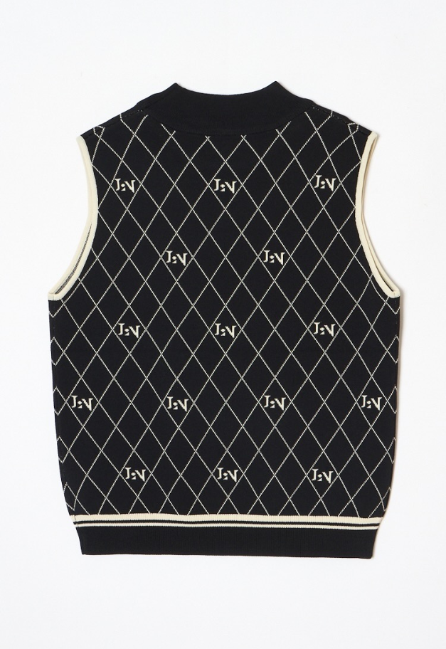 LE.NAN Logo Mock-neck Sleeveless Knit