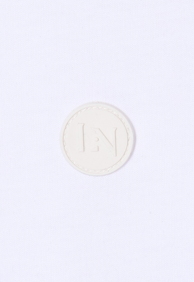 LE.NAN Short Sleeve Silicone Logo&Sleeve Print T-shirt