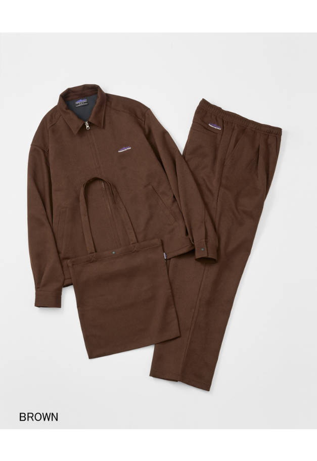 THOUSANDMILE WOOL LIKE ZIP BLOUSON&PT&BAG SET UP