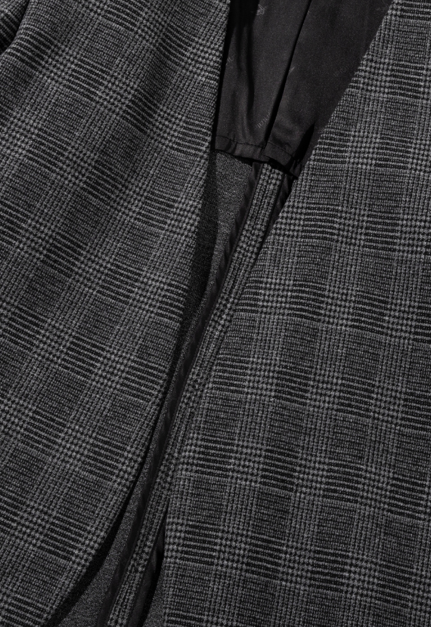 1PIU1UGUALE3 RELAX GLEN CHECK COLLARLESS JACKET【予約商品】