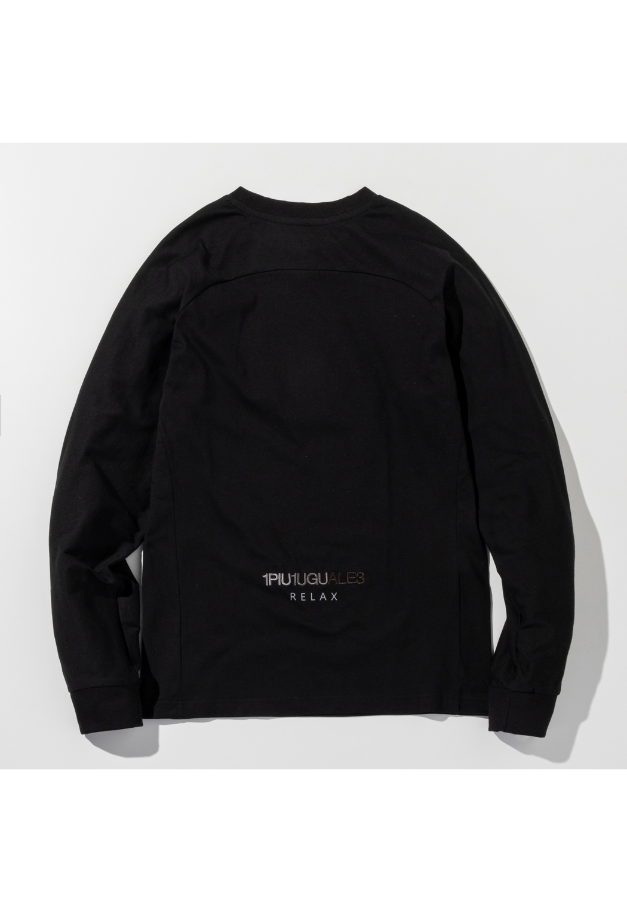 1PIU1UGUALE3 RELAX【MICKEY】 GRADIENT EMBROIDERED LONG SLEEVE T-SHIRT