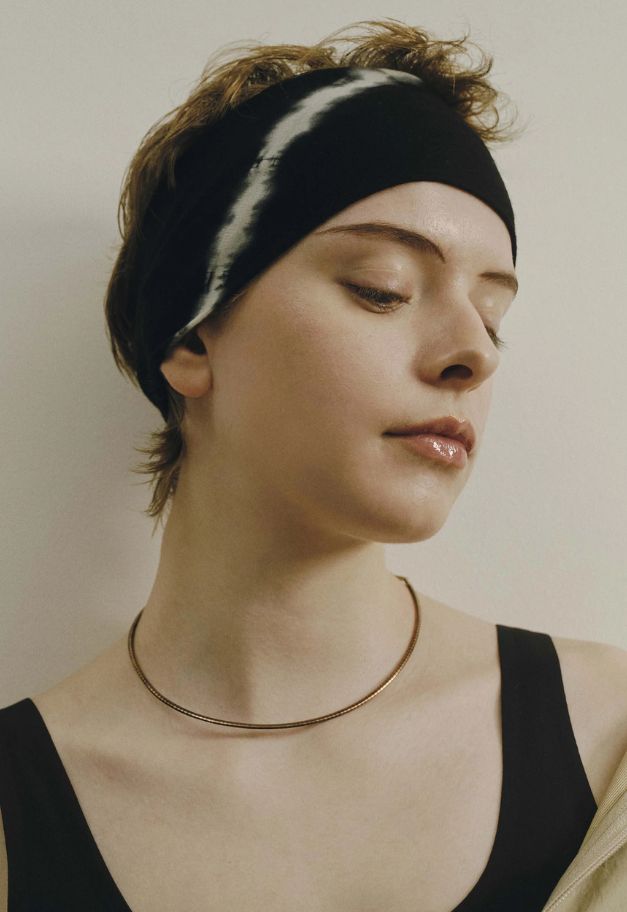 &MOSS TIEDYE WOOL JERSEY HEADBAND