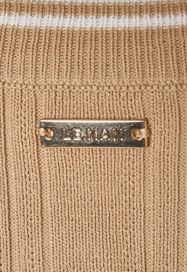 LE.NAN Urban Line Rib-knit Cardigan