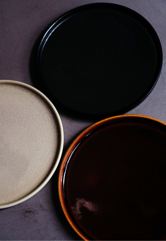 ヤマ庄陶器 Deepbreath 23㎝ 切立 plate