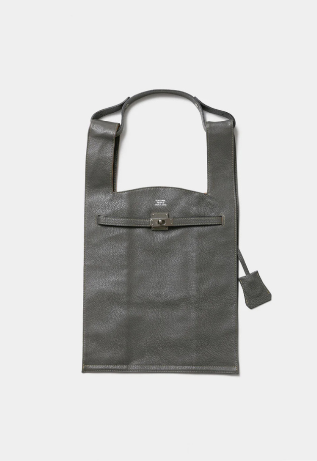beautiful people【renewal】large market bag in shrink leather【予約商品】