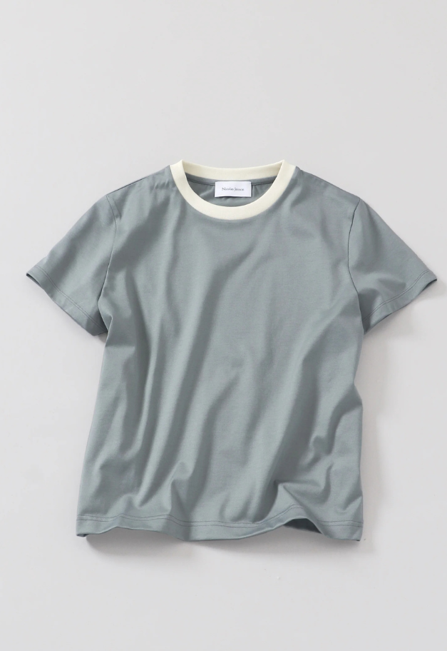 Nicolas Jenson TWO TONE CREW NECK T-SHIRT【REGULAR/UNISEX】