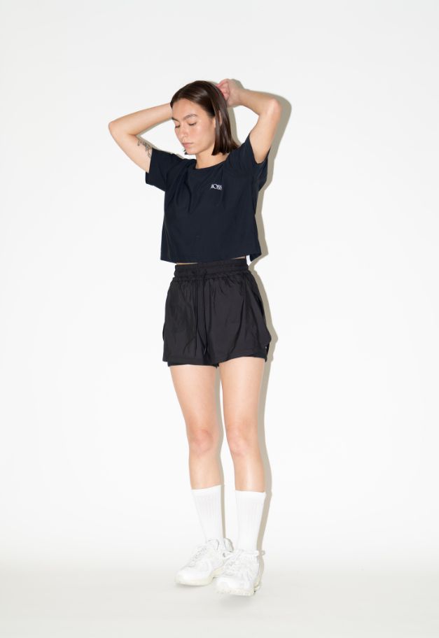 &MOSS 【クーポン割引】SMOOTH TOUCH CROPPED T-SHIRTS