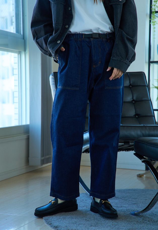 Gramicci STRETCH DENIM LOOSE TAPERED PANT