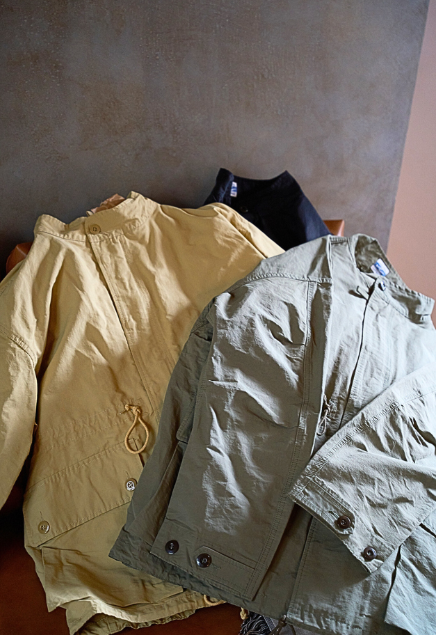 ARMY TWILL COTTON NYLON STAND COAT