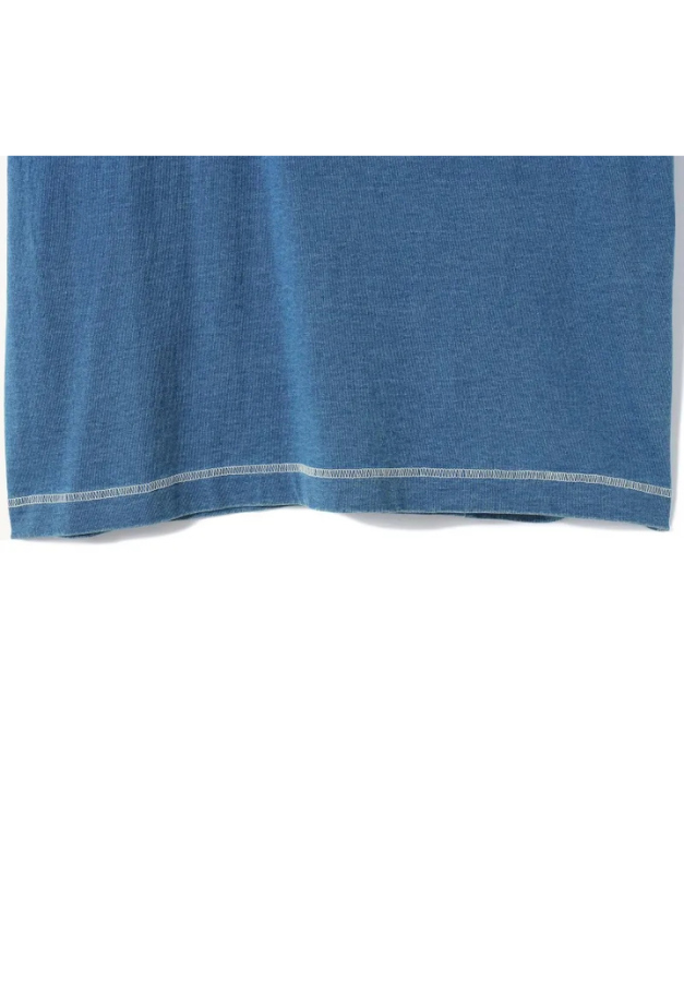 Healthknit Henleyneck S/S Tee(Indigo)