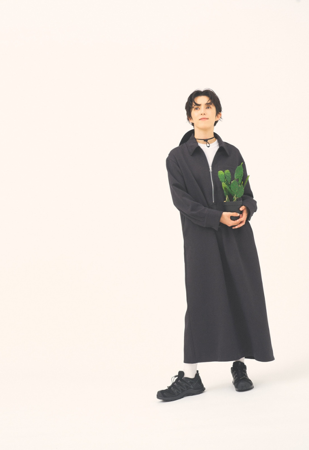 THOUSANDMILE WOOL LIKE HALF ZIP OP